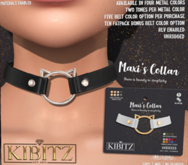 Kibitz - Maxi's collar - gold
