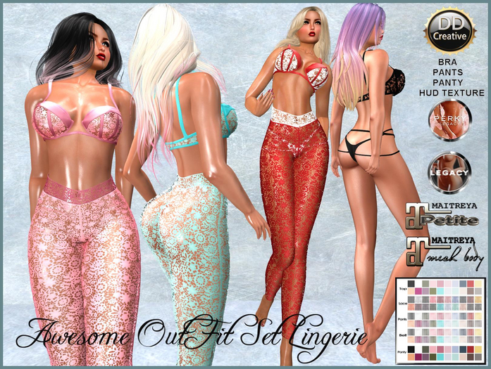 ☾ⅅⅅ☽ ♗ Awesome OutFit Set Lingerie♗