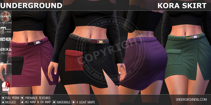 [UG MESH] KORA SKIRT - FULL PERM