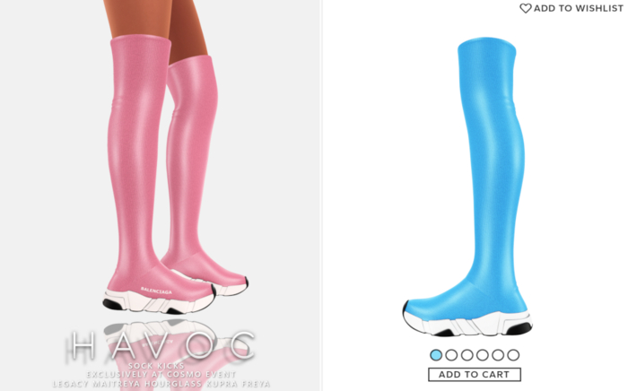 Havoc . Sock Kicks . Blue