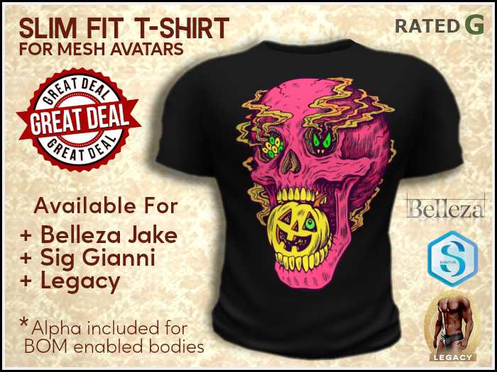Spooky Skull T Shirt