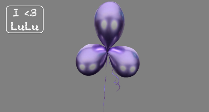 Full perm 3 balloons on string