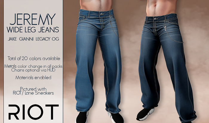 RIOT / Jeremy Wide Jeans - Fatpack