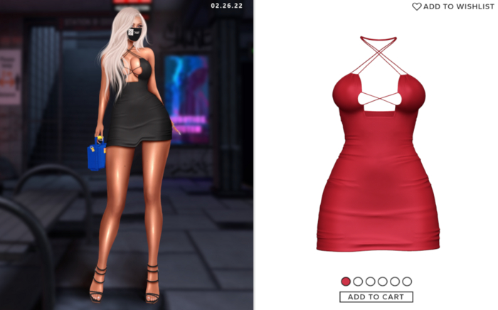 Havoc . Allure Dress . Red