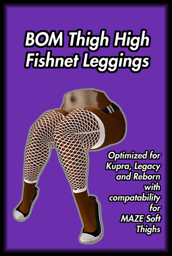 .:ARC:. BOM tintable Thigh high Fishnets