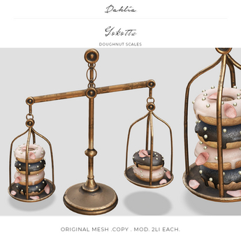 Second Life Marketplace - Dahlia - Gokotta - Doughnut Scales - Decor