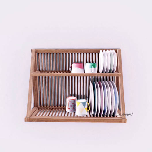 ionic : Wooden dish drainer