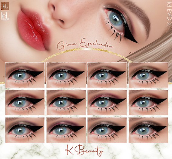 K.BEAUTY - GINA EYESHADOW - LELUTKA EVO - EVO X