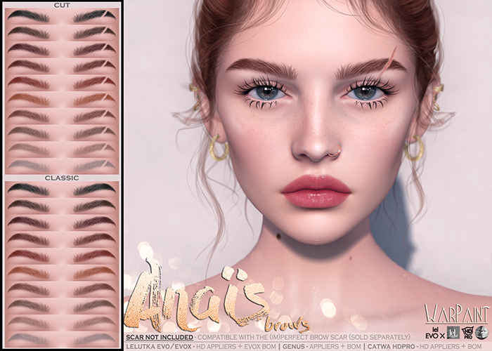 WarPaint* Anais brows - Cut [Genus]