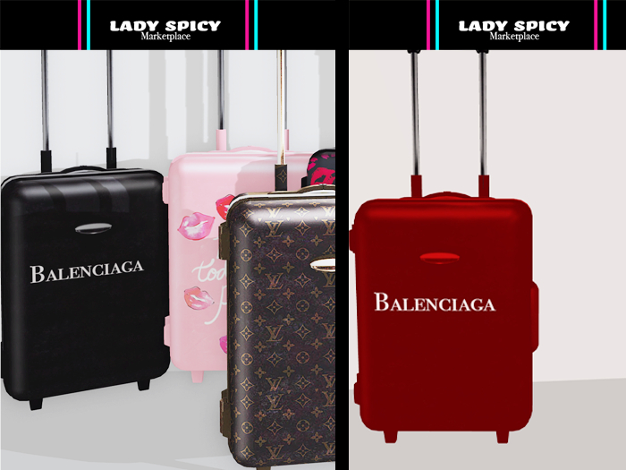 Lady// Suitcase Luggage (Decor) Red