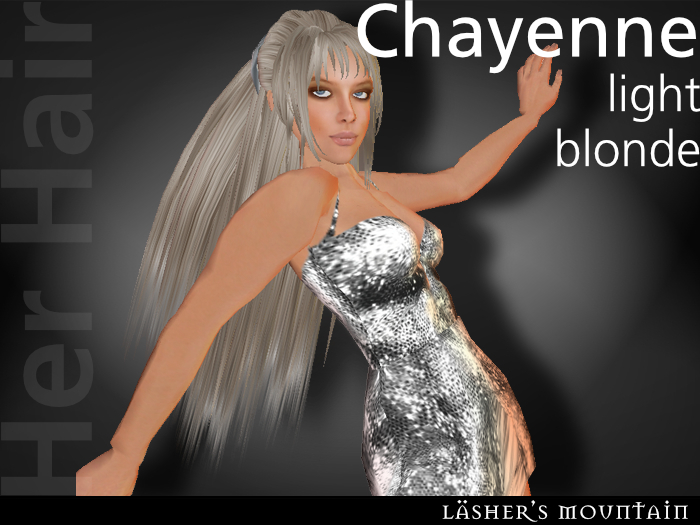 Chayenne - Light Blonde Female Hair (with head band)