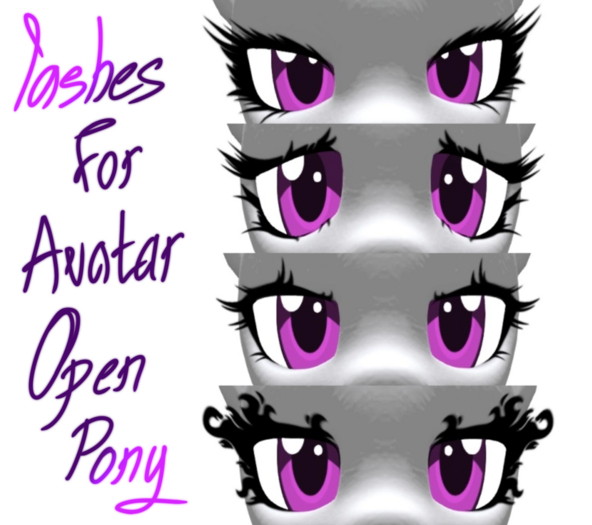 CW OP pony lashes