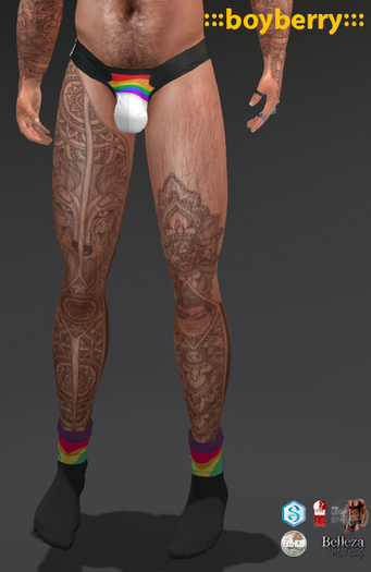 boyberry Pride Bikini Socks
