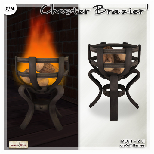 [V/W] Chester Brazier I - Medieval Fantasy Lighting Decor - Mesh