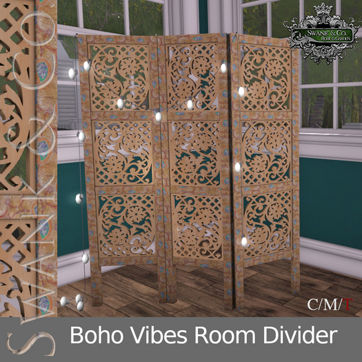 Swank & Co. Boho Vibes Room Divider 