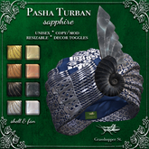 Grasshopper St Pasha Turban Sapphire