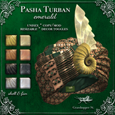 Grasshopper St Pasha Turban Emerald
