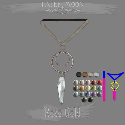 *pm* Clarion Drop Necklace - Rose Gold