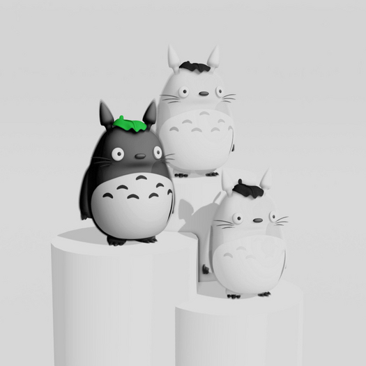 C. Totoro Plushie - Coal