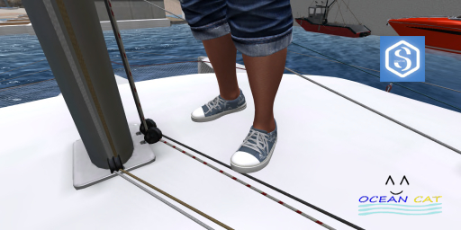 'Deep Blue' Sailing Pumps (Signature Gianni)