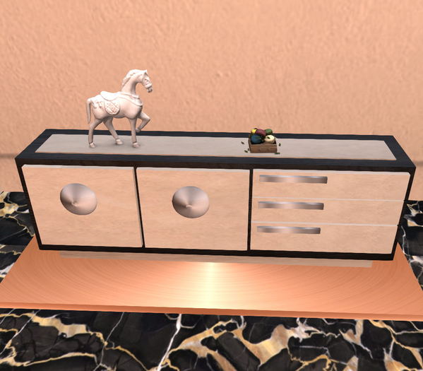 Cremona sideboard silver handles 
