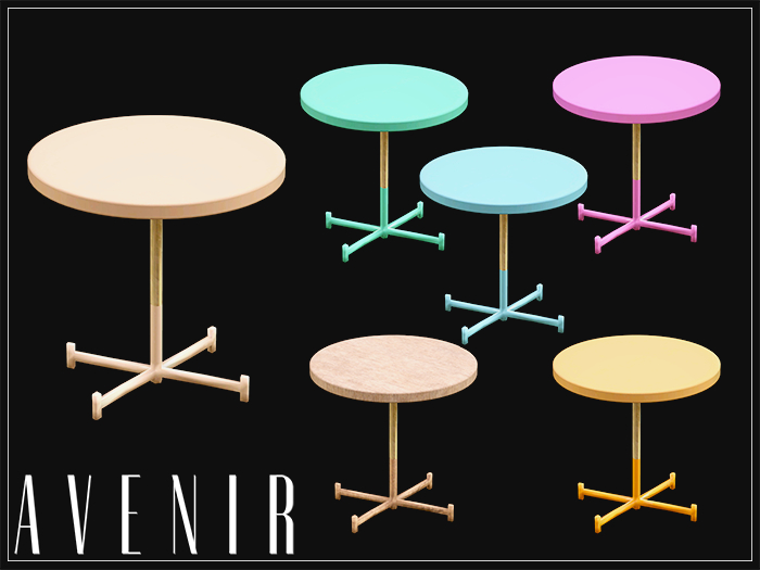 AVENIR: Thyra Mesh Round Table - PASTEL -