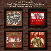 Framed Vintage Set