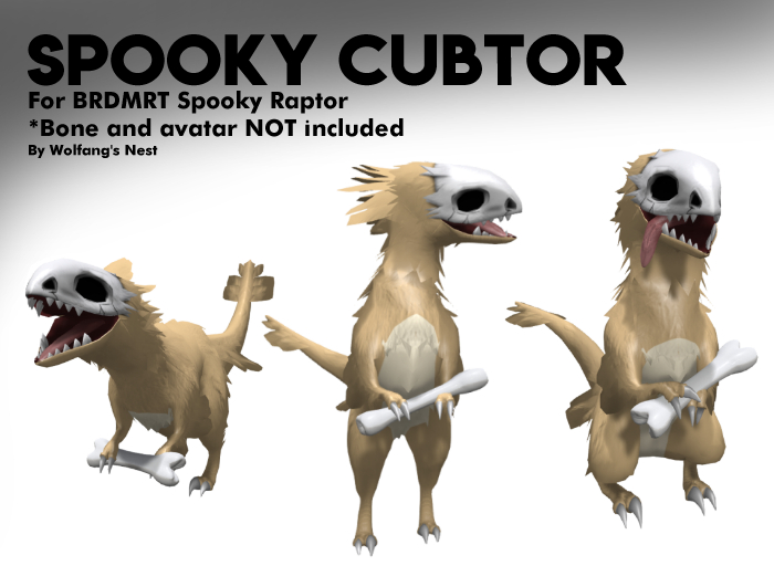 Second Life Marketplace - Spooky Cubtor [Spooky Raptor Mod]