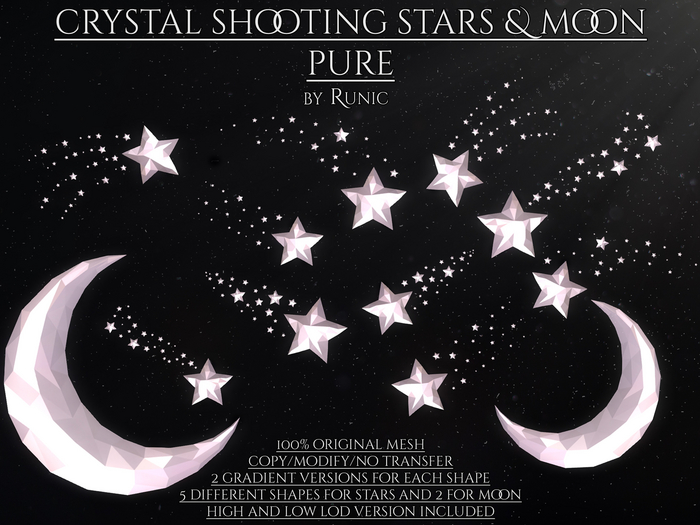 .: Runic :. Crystal Shooting Stars & Moon Pure