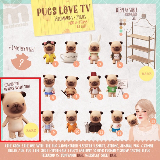 *MishMish* Pug Companion - RARE