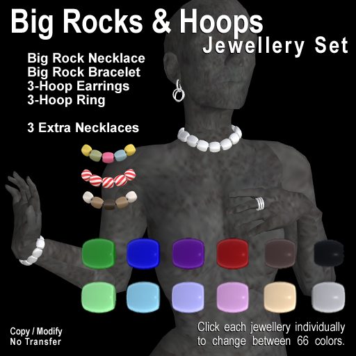Big Rocks & Hoops - Jewellery Set