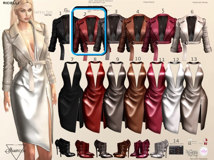 R.icielli - VENNA Jacket / Maitreya Red