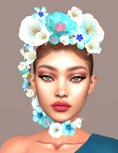 SKBW Flower Crown - Turquoise