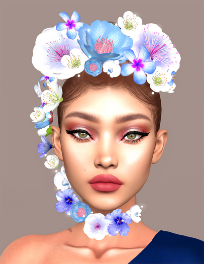 SKBW Flower Crown - Blue