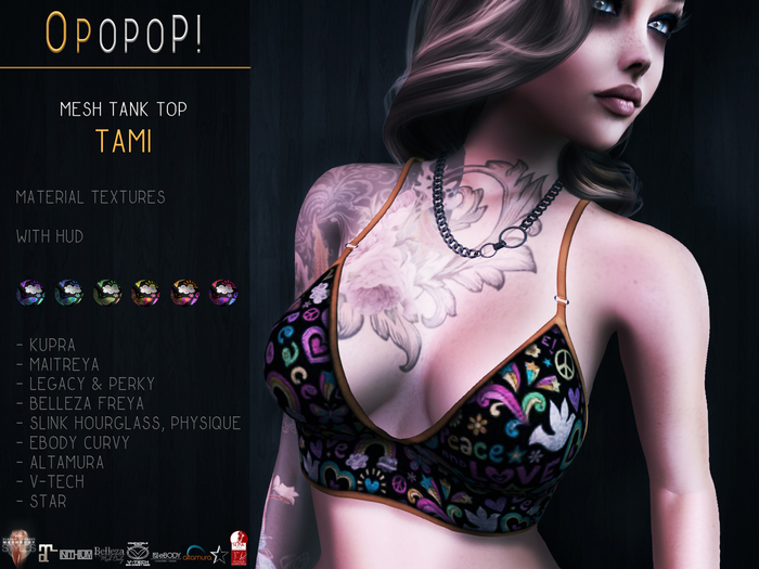 OPOPOP ! Mesh Tank Top TAMI V#8
