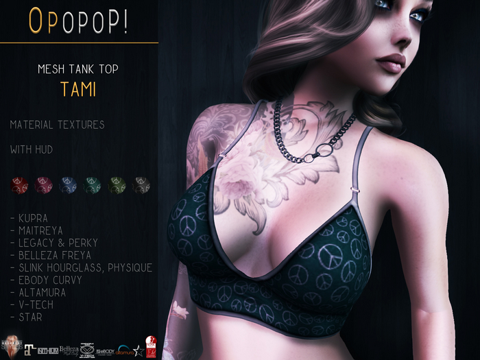 OPOPOP ! Mesh Tank Top TAMI V#9