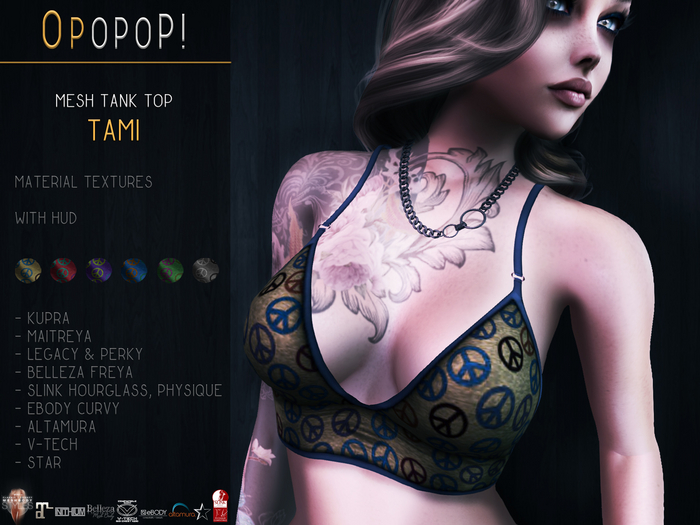 OPOPOP ! Mesh Tank Top TAMI V#10
