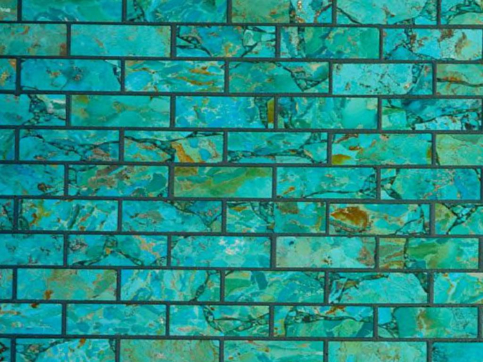 Turquoise Bricks Texture