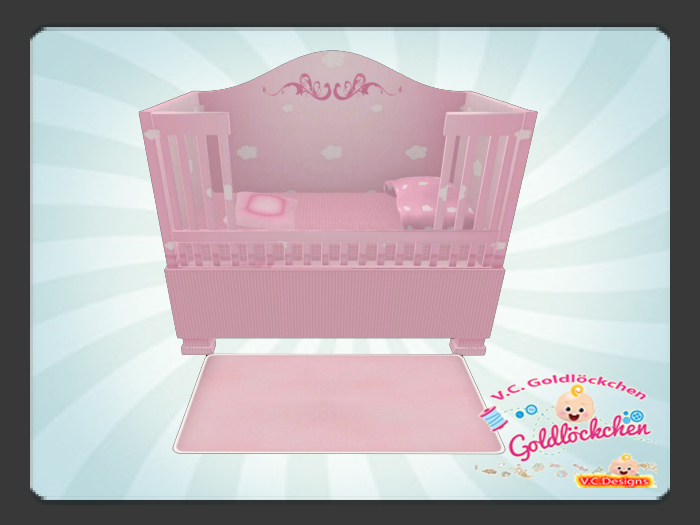 {WEAR ME} HUD CLOUDS - PINK Crib Mesh