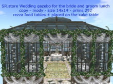 SR.store Wedding gazebo for the bride and groom lunch