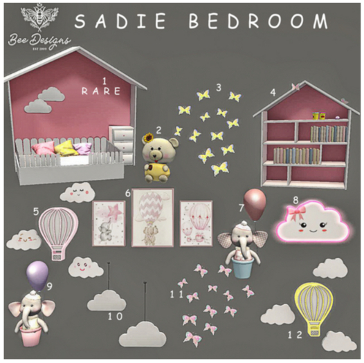 01 Bee designs Sadie bedroom RARE