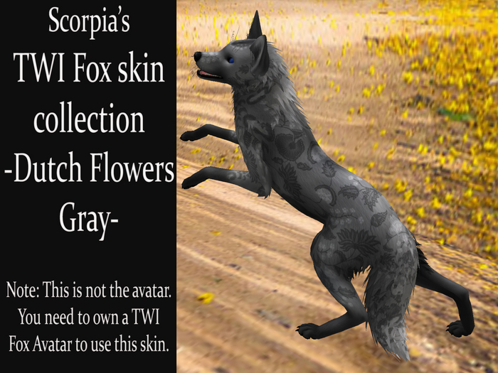 TWI Fox Skin Texture - Dutch Gray flowers