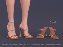 $NT Embellished Sandals SATIN BROWN