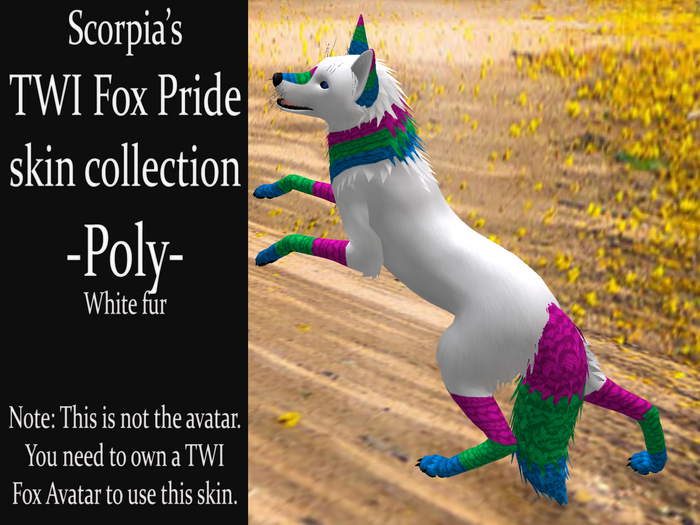 TWI Fox Skin Texture - PRIDE Poly White