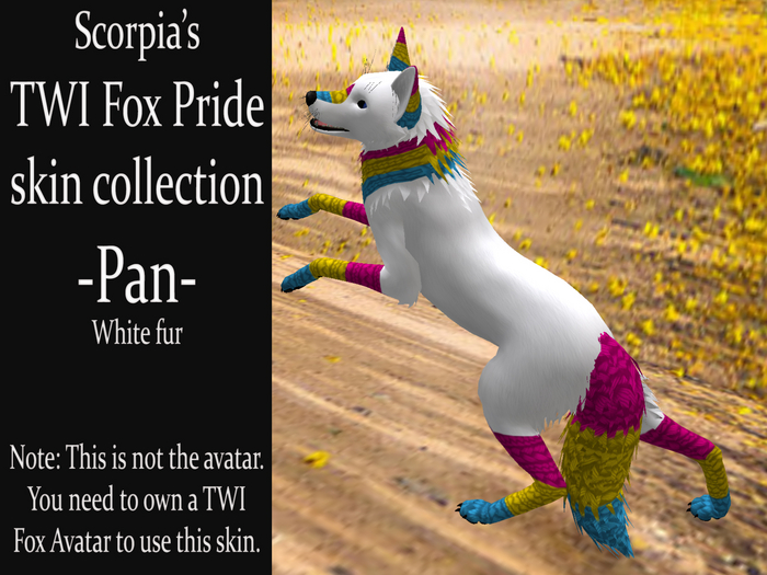 TWI Fox Skin Texture - PRIDE - Pan White