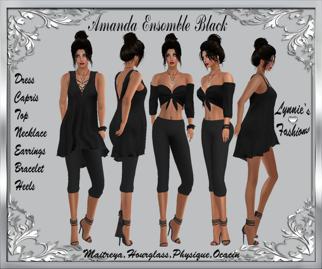 AMANDA ENSOMBLE BLACK UNPACK