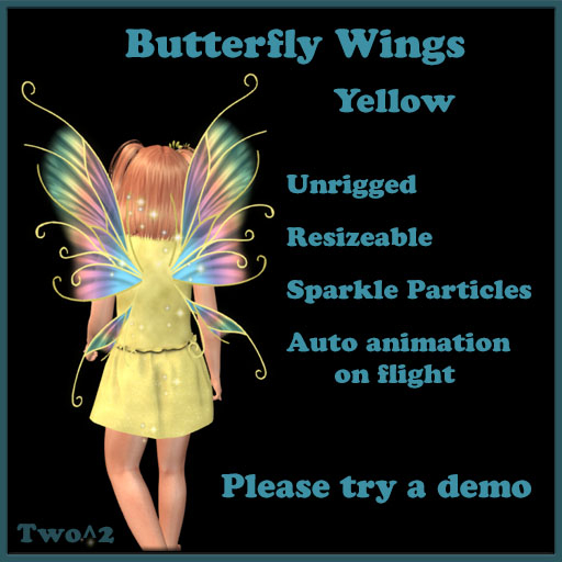 2^2 Butterfly Wings Yellow