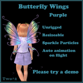 2^2 Butterfly Wings Purple