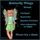 2^2 Butterfly Wings Green