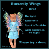 2^2 Butterfly Wings Blue